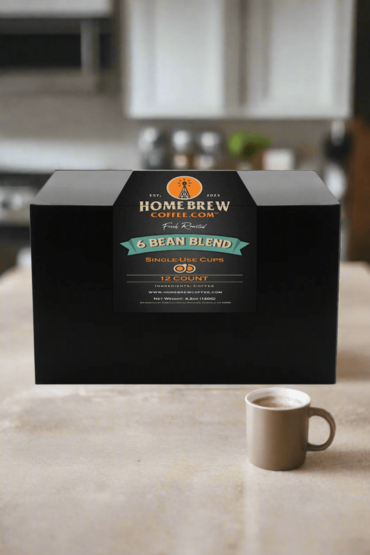 6 Bean Blend (K - style cups) 12 count - HomeBrewCoffee.com™