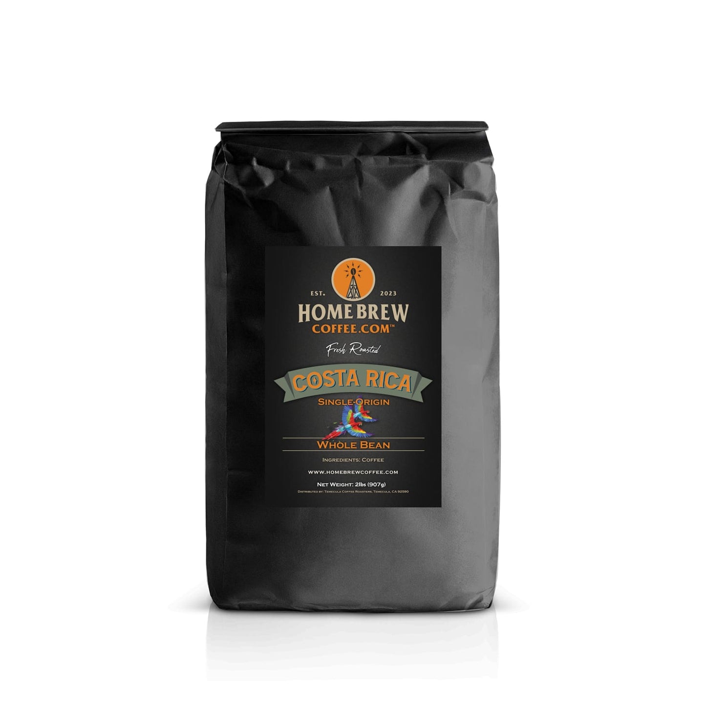 Costa Rica (2lbs, Whole Bean) HomeBrewCoffee.com™