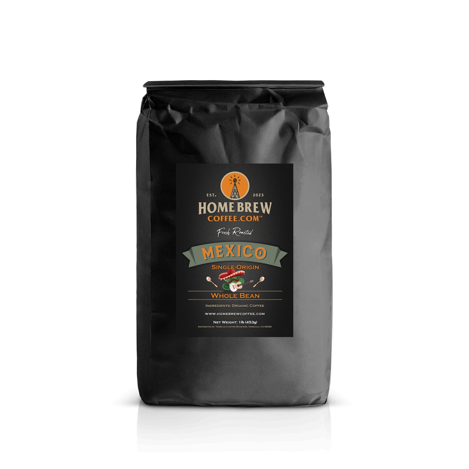 Mexico Organic (1lb, Whole Bean) HomeBrewCoffee.com™