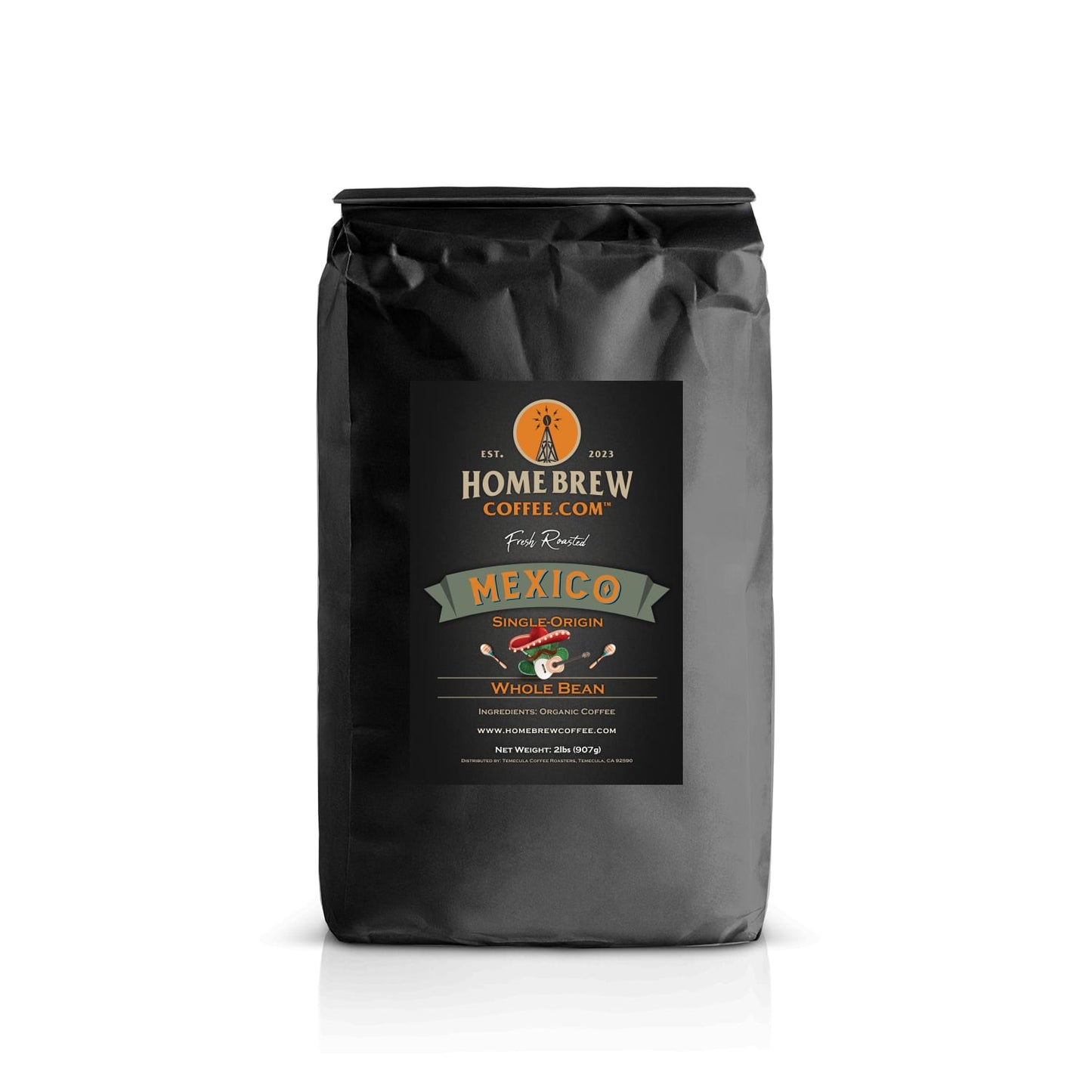 Mexico Organic (2lbs, Whole Bean) HomeBrewCoffee.com™