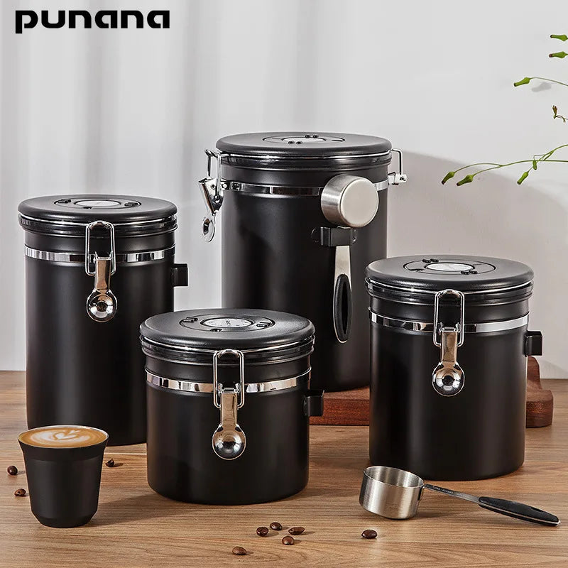 Sealed, Stainless Steel, Coffee Containers - HomeBrewCoffee.com™