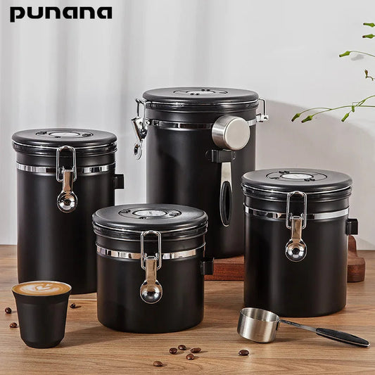 Sealed, Stainless Steel, Coffee Containers - HomeBrewCoffee.com™