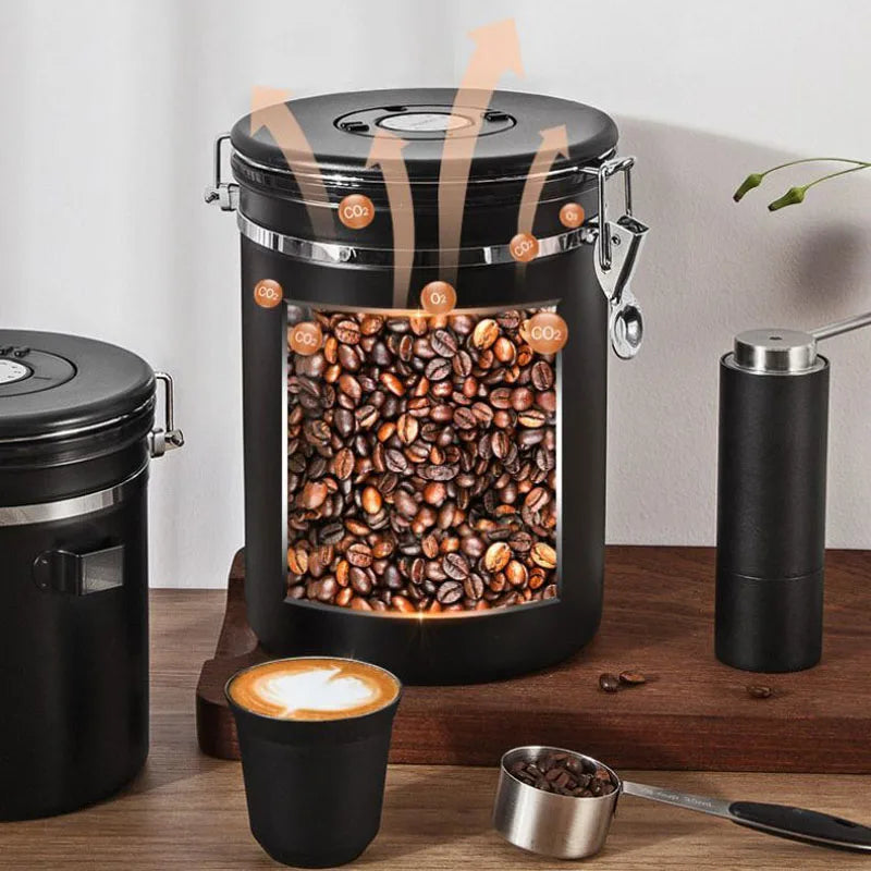 Sealed, Stainless Steel, Coffee Containers - HomeBrewCoffee.com™