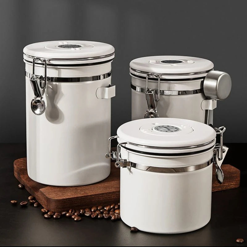 Sealed, Stainless Steel, Coffee Containers - HomeBrewCoffee.com™