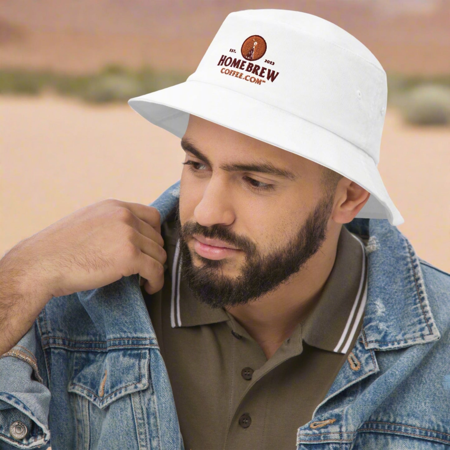 Bucket Hat (White) - HomeBrewCoffee.com™ - HomeBrewCoffee.com™