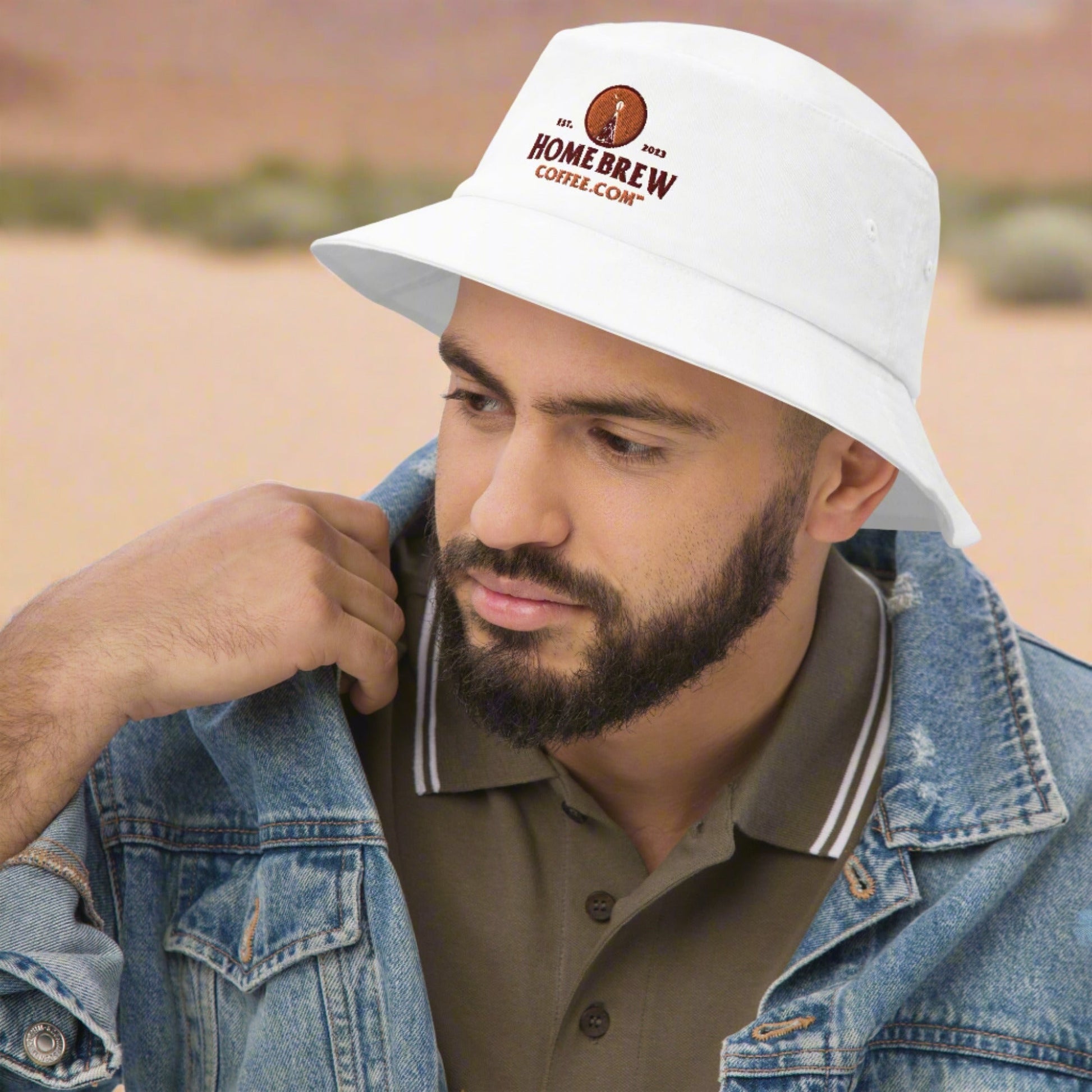 Bucket Hat (White) - HomeBrewCoffee.com™ - HomeBrewCoffee.com™