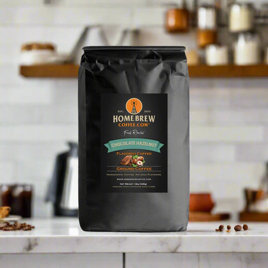 Chocolate Hazelnut (12oz, 1lb, 2lbs, Ground or Whole Bean) HomeBrewCoffee.com™