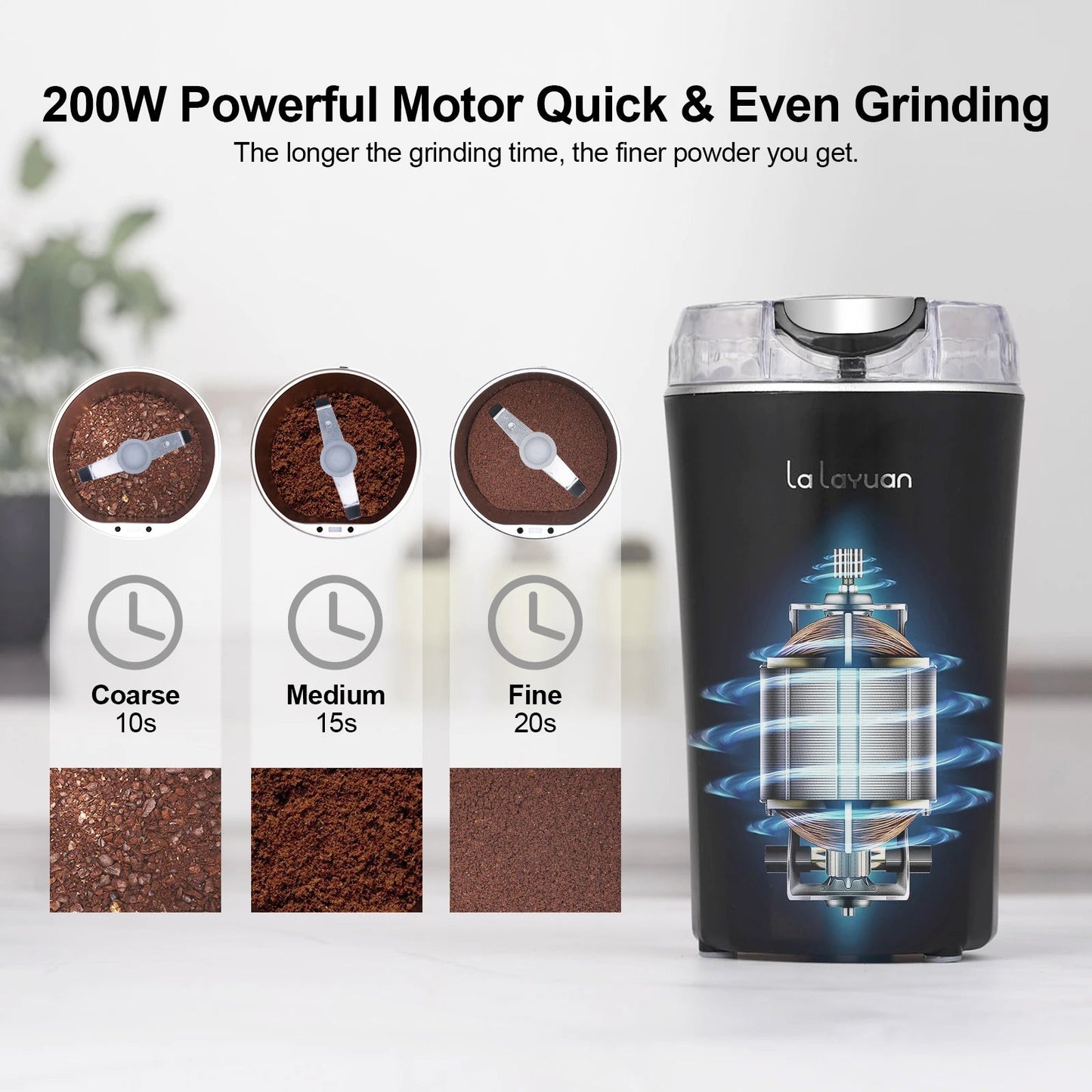 Electric Coffee Bean Grinder - HomeBrewCoffee.com™ - HomeBrewCoffee.com™