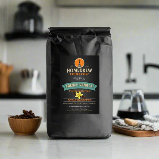 French Vanilla (12oz, 1lb, 2lbs, Ground or Whole Bean) - HomeBrewCoffee.com™