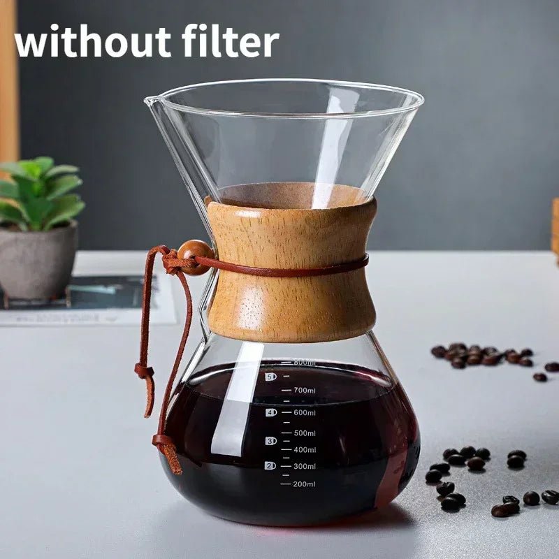 Glass Barista Pour Over Coffee Pot - HomeBrewCoffee.com™ - HomeBrewCoffee.com™
