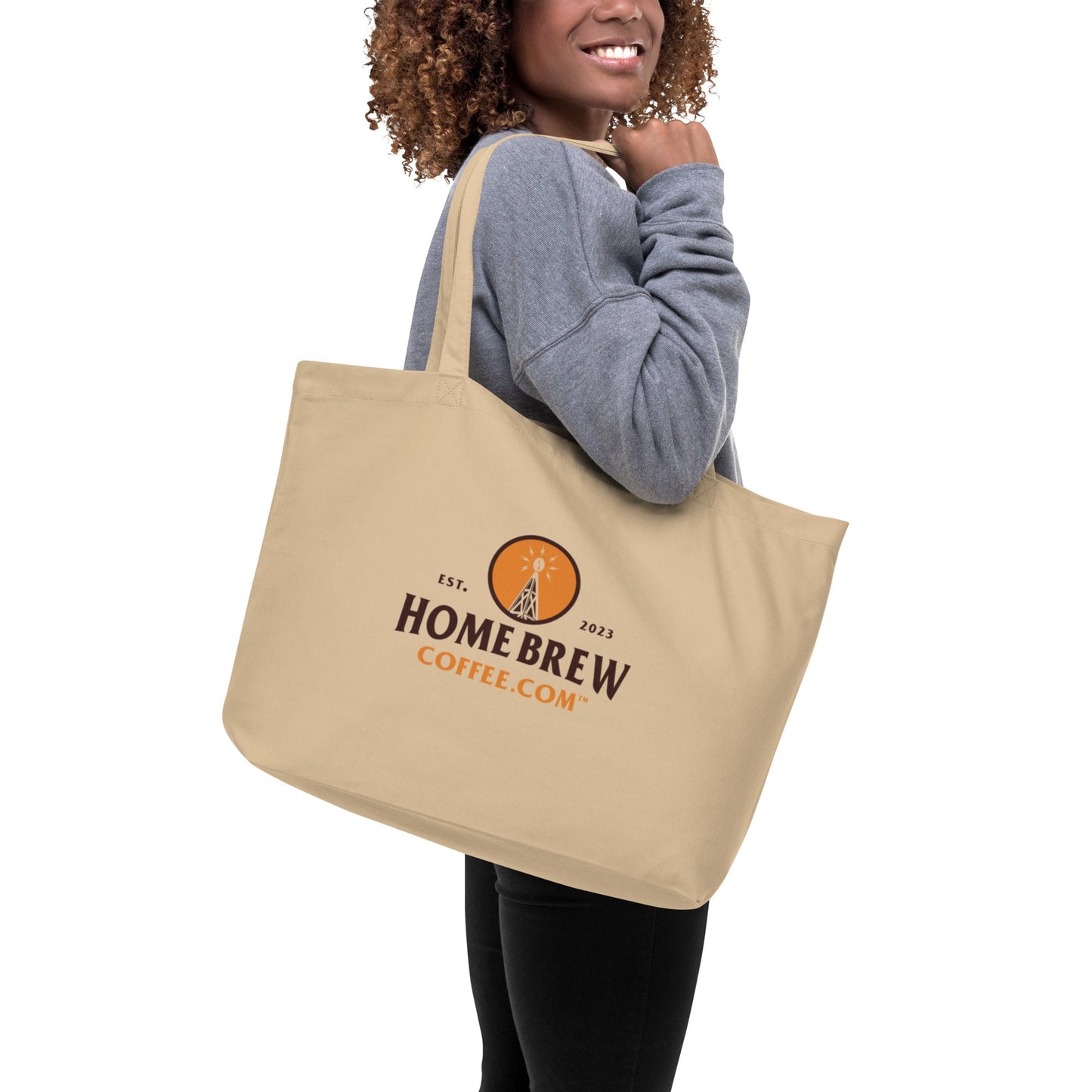 Organic Cotton Tote Bag (Natural) - HomeBrewCoffee.com™