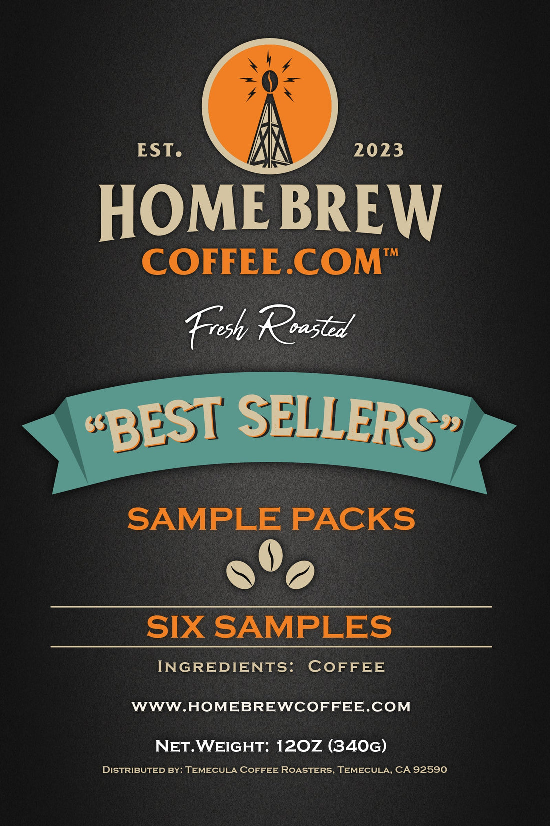 "Best Sellers" (Sample Pack) HomeBrewCoffee.com™