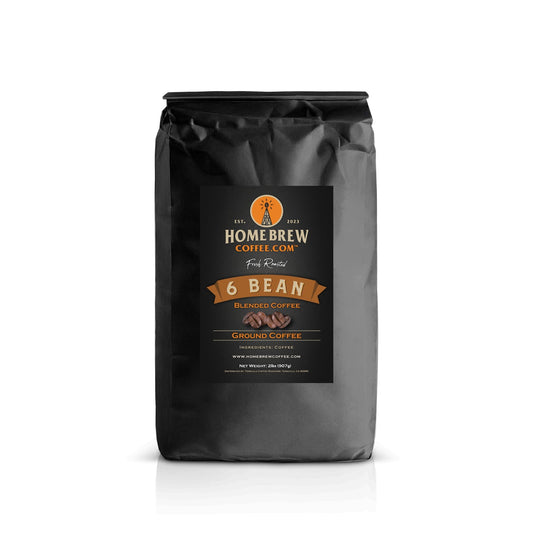 6 Bean (2lbs, Ground) HomeBrewCoffee.com™