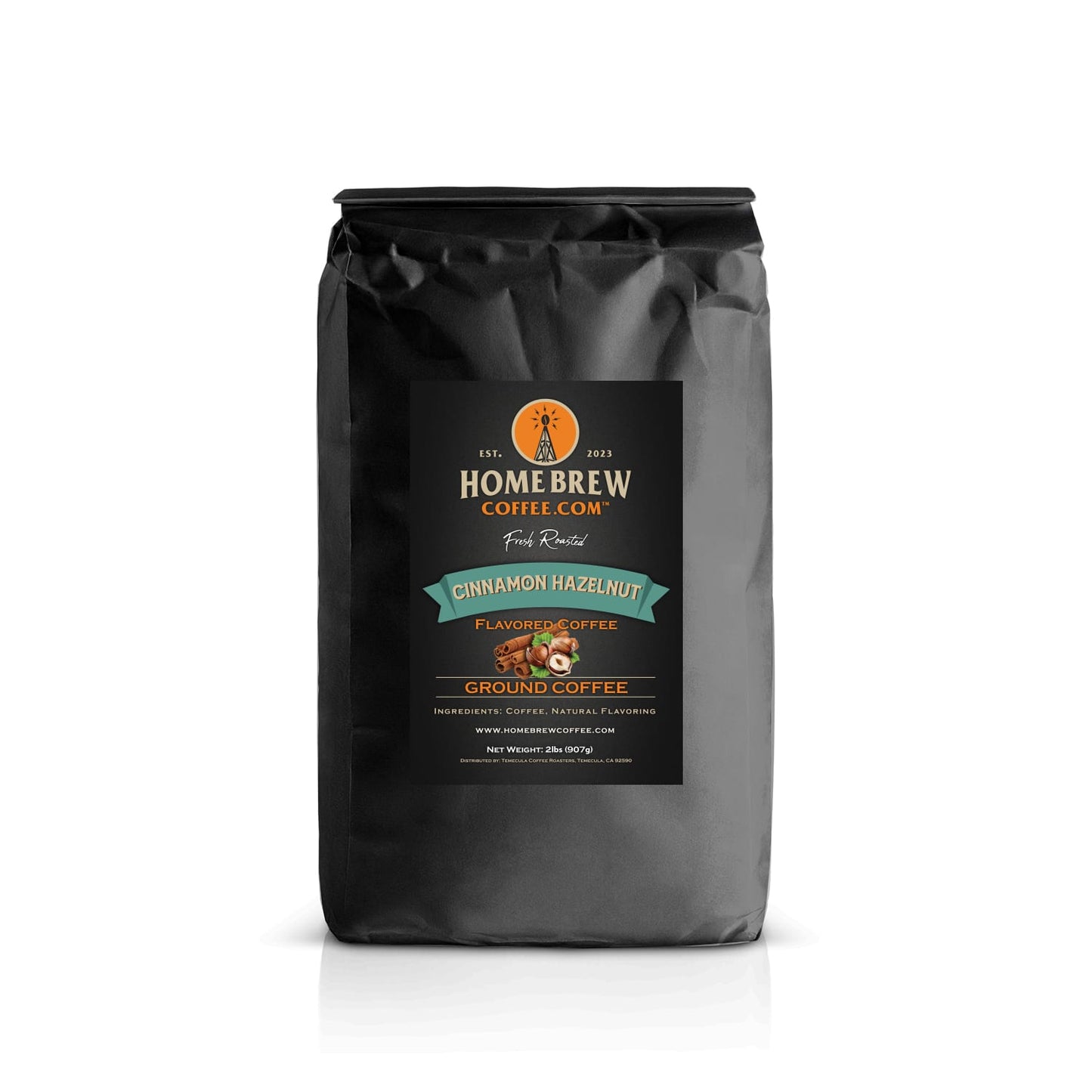 Cinnamon Hazelnut (2lbs, Ground) HomeBrewCoffee.com™