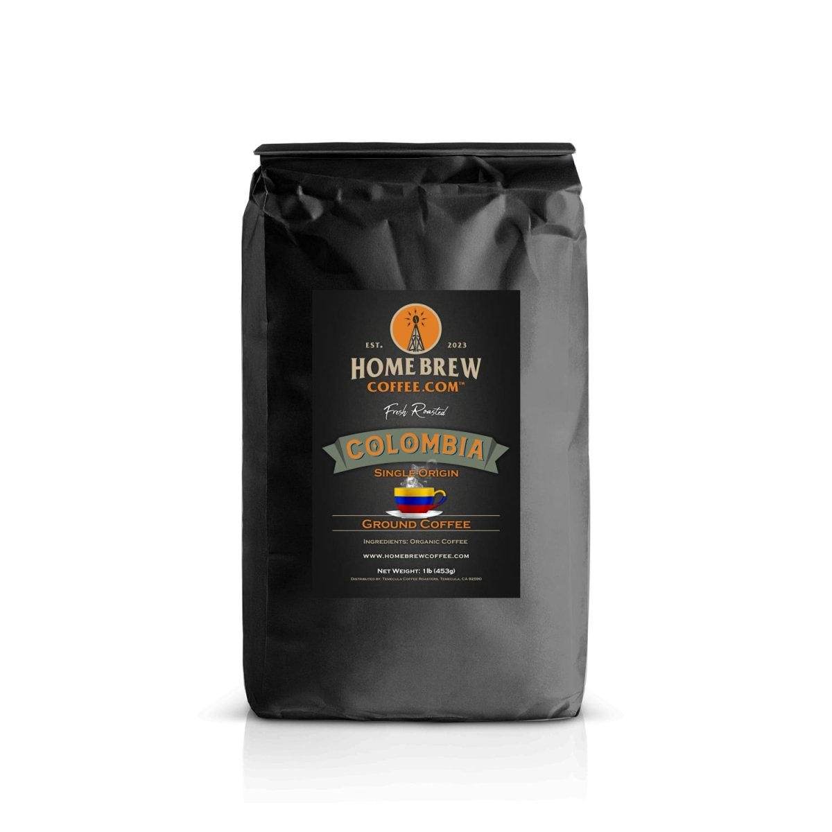Colombia Organic (1lb, Ground) HomeBrewCoffee.com™