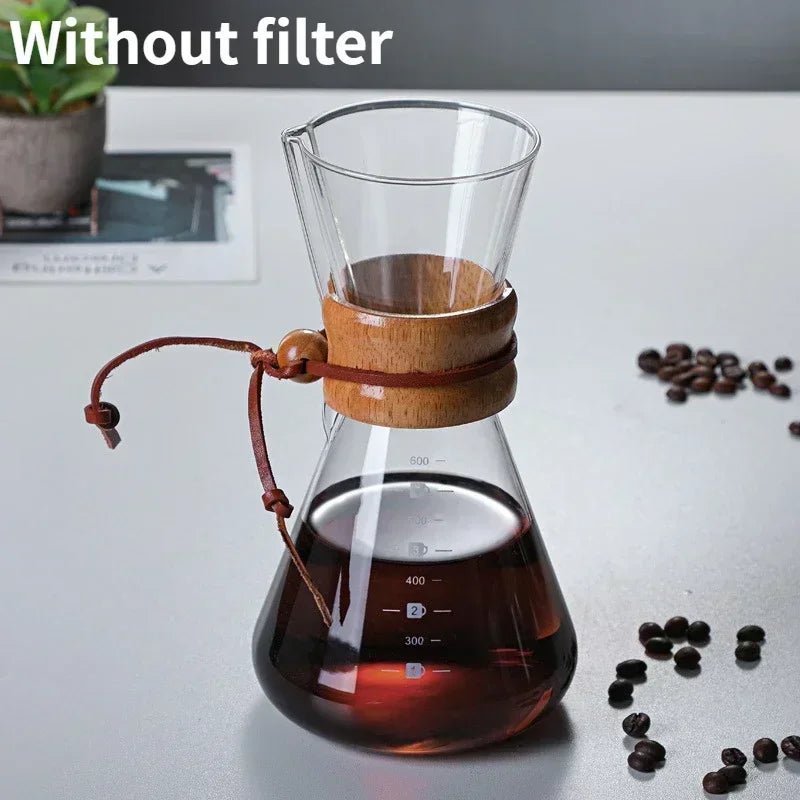 Glass Barista Pour Over Coffee Pot - HomeBrewCoffee.com™ - HomeBrewCoffee.com™