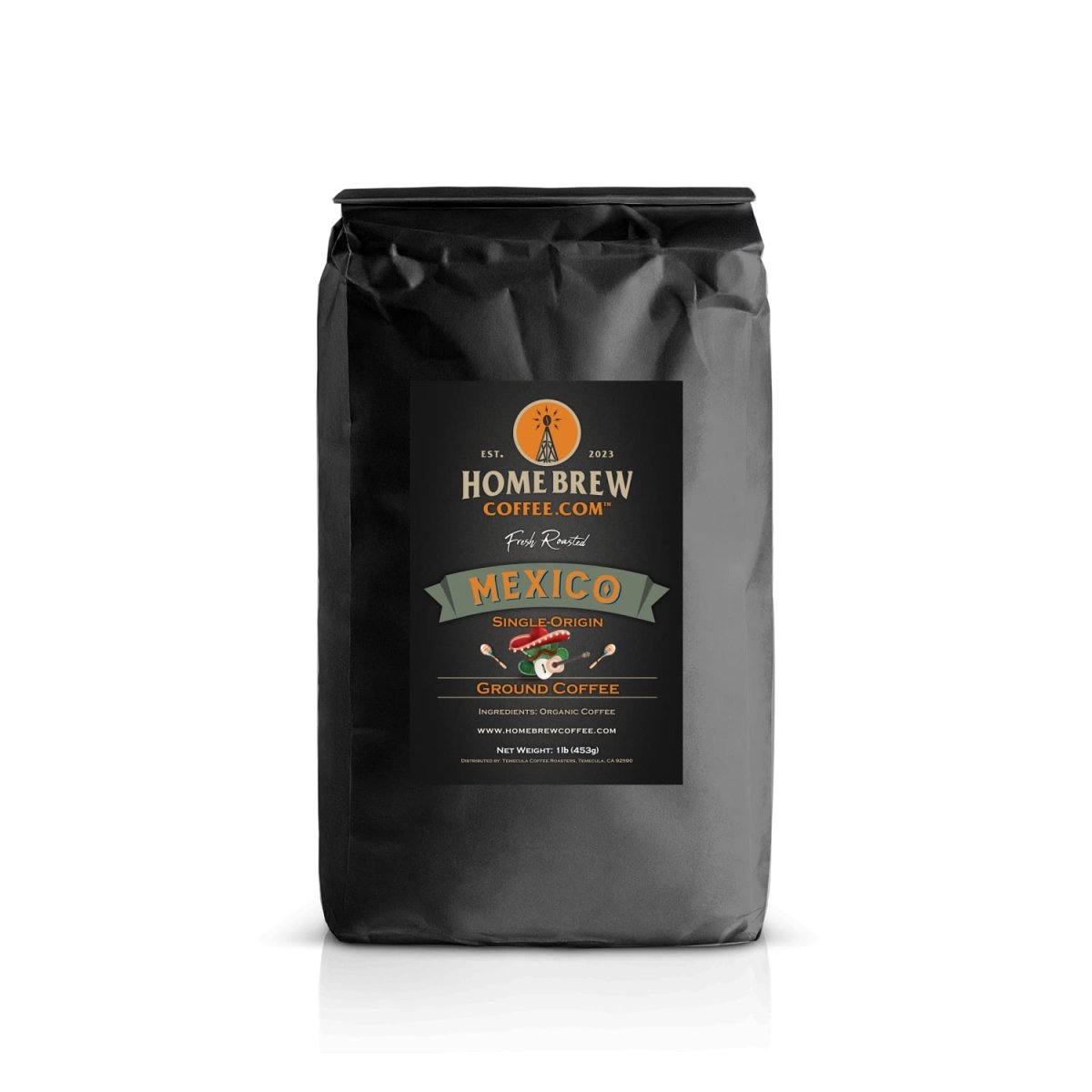 Mexico Organic (1lb, Ground) HomeBrewCoffee.com™