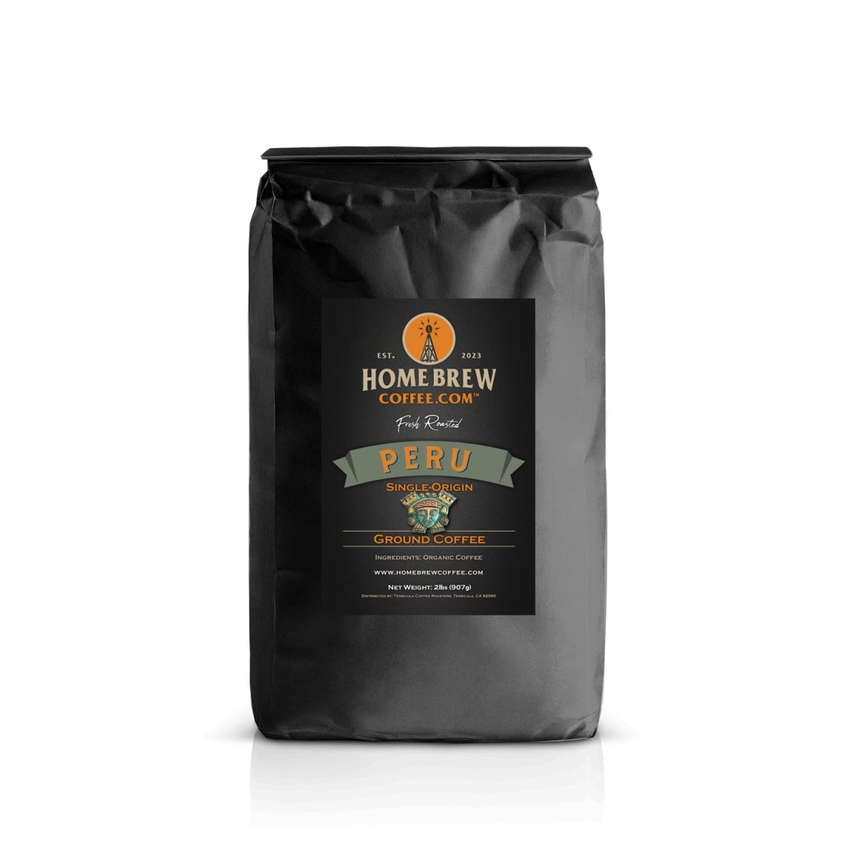 Peru Organic (2lbs, Ground) HomeBrewCoffee.com™